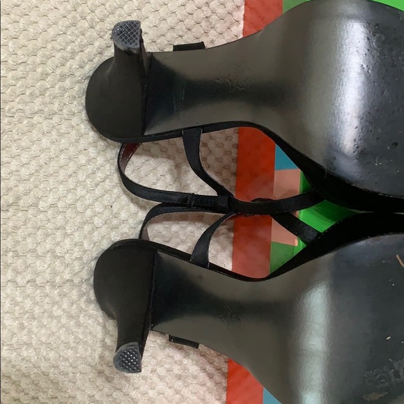 7 M 4” Charles David Strap black satin pumps - Picture 9 of 9